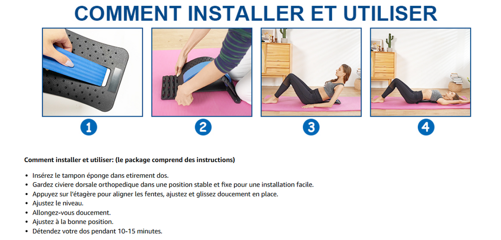 Civière dorsale orthopédique