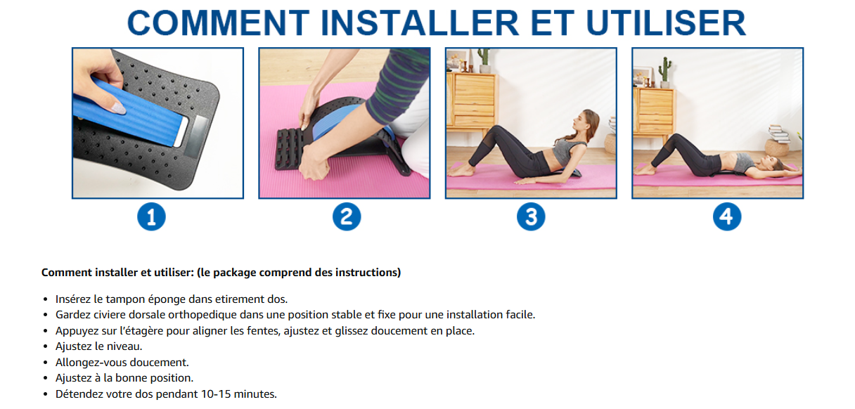Civière dorsale orthopédique